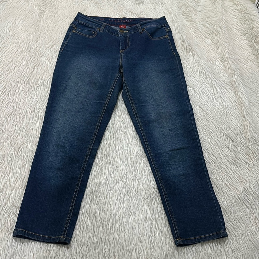 Liverpool denim Michelle’s capri jeans shorts size 4